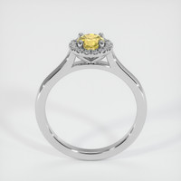 0.75 Ct. Sapphire Ring, 18K White Gold 3