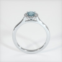 0.59 Ct. Sapphire Ring, 18K White Gold 3