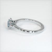 0.59 Ct. Sapphire Ring, 18K White Gold 4