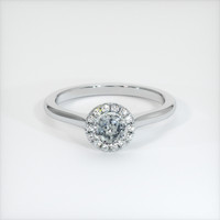 0.63 Ct. Sapphire Ring, 18K White Gold 1