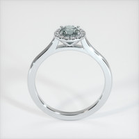0.63 Ct. Sapphire Ring, 18K White Gold 3