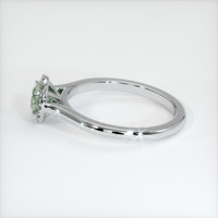 0.63 Ct. Sapphire Ring, 18K White Gold 4