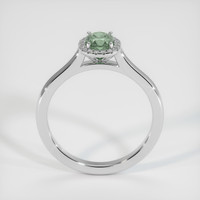 0.73 Ct. Sapphire Ring, 18K White Gold 3