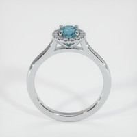 0.61 Ct. Sapphire Ring, 18K White Gold 3