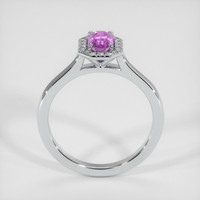 0.69 Ct. Sapphire Ring, 18K White Gold 3