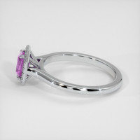 0.69 Ct. Sapphire Ring, 18K White Gold 4