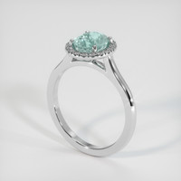 1.79 Ct. Sapphire Ring, 18K White Gold 2