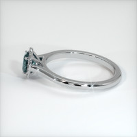 1.12 Ct. Sapphire Ring, 18K White Gold 4