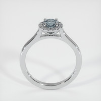 0.66 Ct. Sapphire Ring, 18K White Gold 3