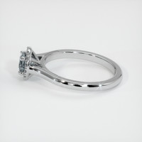 0.66 Ct. Sapphire Ring, 18K White Gold 4