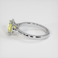 1.28 Ct. Sapphire Ring, 18K White Gold 4