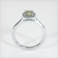 0.91 Ct. Yellow Sapphire Ring, 18K White Gold 3