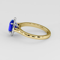 1.34 Ct. Blue Sapphire Ring, 14K White & Yellow 4