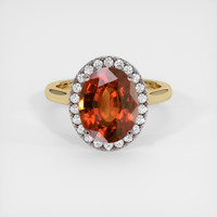 5.16 Ct. Gemstone Ring, 14K White & Yellow 1