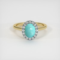 1.24 Ct. Gemstone Ring, 14K White & Yellow 1