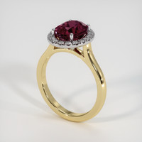 2.83 Ct. Gemstone Ring, 14K White & Yellow 2