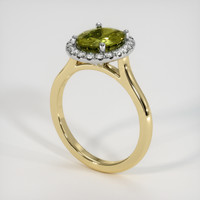 1.73 Ct. Gemstone Ring, 14K White & Yellow 2