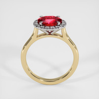 1.75 Ct. Ruby Ring, 14K White & Yellow 3