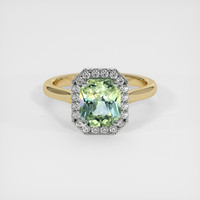 1.86 Ct. Bi Color Sapphire Ring, 14K White & Yellow 1