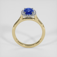 1.30 Ct. Blue Sapphire Ring, 14K White & Yellow 3