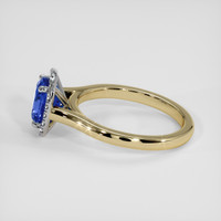 1.30 Ct. Blue Sapphire Ring, 14K White & Yellow 4