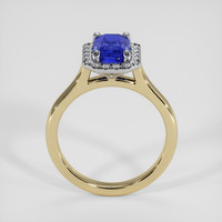 1.48 Ct. Blue Sapphire Ring, 14K White & Yellow 3