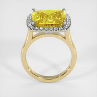 9.13 Ct. Sapphire Ring, 14K White & Yellow 3