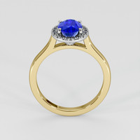 1.34 Ct. Blue Sapphire Ring, 18K White & Yellow 3