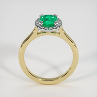 1.13 Ct. Emerald Ring, 18K White & Yellow 3