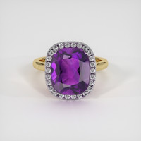 4.86 Ct. Gemstone Ring, 18K White & Yellow 1