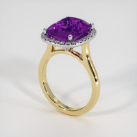 4.86 Ct. Gemstone Ring, 18K White & Yellow 2