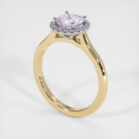 1.29 Ct. Gemstone Ring, 18K White & Yellow 2