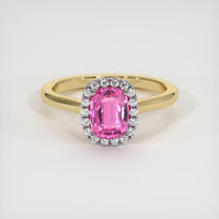 1.52 Ct. Sapphire Ring, 18K White & Yellow 1