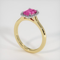 1.52 Ct. Sapphire Ring, 18K White & Yellow 2