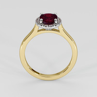 1.50 Ct. Ruby Ring, 18K White & Yellow 3