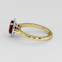 1.50 Ct. Ruby Ring, 18K White & Yellow 4
