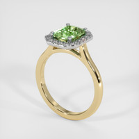 1.86 Ct. Bi Color Sapphire Ring, 18K White & Yellow 2