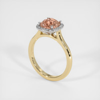 2.33 Ct. Sapphire Ring, 18K White & Yellow 2