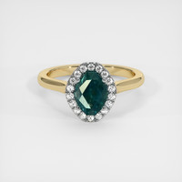 2.15 Ct. Sapphire Ring, 18K White & Yellow 1