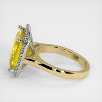 9.13 Ct. Sapphire Ring, 18K White & Yellow 4