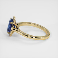 3.13 Ct. Blue Sapphire Ring, 10K Yellow Gold 4