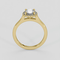 0.80 Ct. White Zircon Ring, 10K Yellow Gold 3