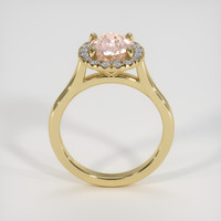 1.84 Ct. Peach Sapphire Ring, 10K Yellow Gold 3