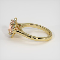 1.84 Ct. Peach Sapphire Ring, 10K Yellow Gold 4