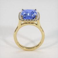 6.63 Ct. Blue Sapphire Ring, 10K Yellow Gold 3