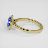1.14 Ct. Blue Sapphire Ring, 10K Yellow Gold 4