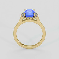 4.30 Ct. Blue Sapphire Ring, 10K Yellow Gold 3