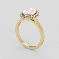 2.13 Ct. Pink Sapphire Ring, 10K Yellow Gold 2