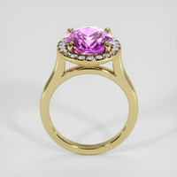 5.03 Ct. Purplish Pink Sapphire Ring, 10K Yellow Gold 3