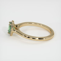 0.62 Ct. Green Sapphire Ring, 10K Yellow Gold 4